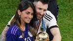 El gesto de Anto Roccuzzo con Messi antes del partido que se convirtió en cábala para el Mundial