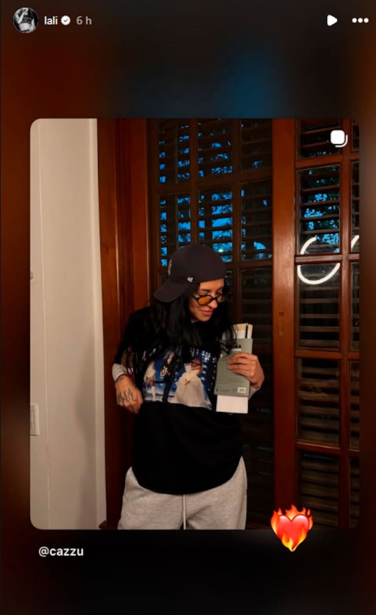 El gesto de Cazzu con Lali tras su histórico encuentro con Tini en River (capturas de Instagram)