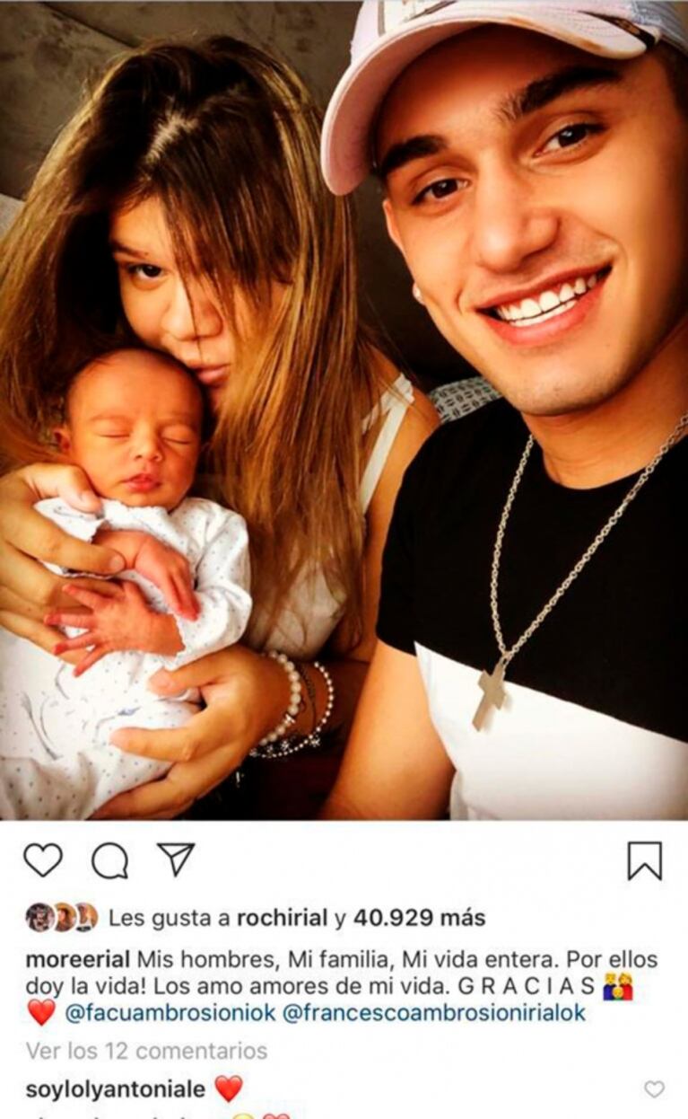El gesto de Loly Antoniale en una tierna postal familiar de More Rial con su hijo Francesco