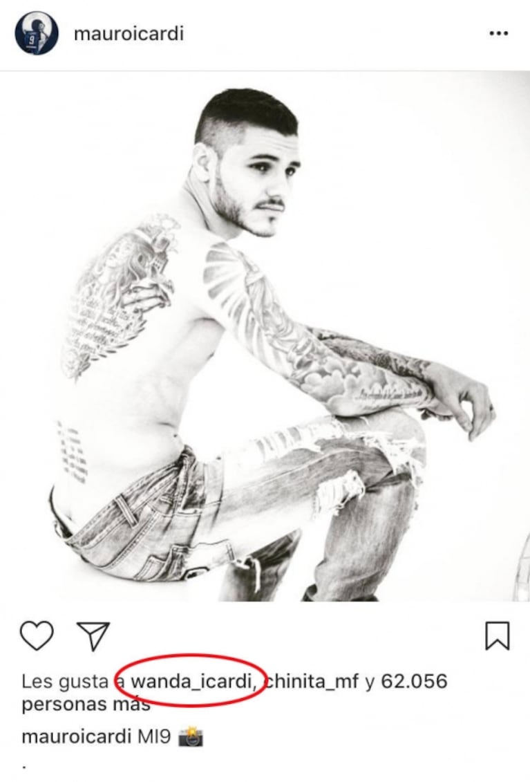 El gesto de Wanda Nara con Mauro Icardi en Instagram, en medio de rumores de crisis