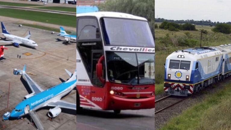 El gobierno suspendió los trenes, micros de larga distancia y vuelos de cabotaje durante el fin de semana largo.