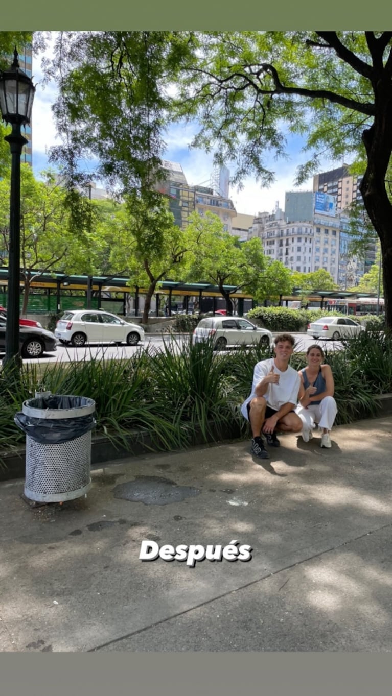 El gran gesto de Santi Maratea tras los festejos por el Mundial: salió a limpiar la zona del Obelisco