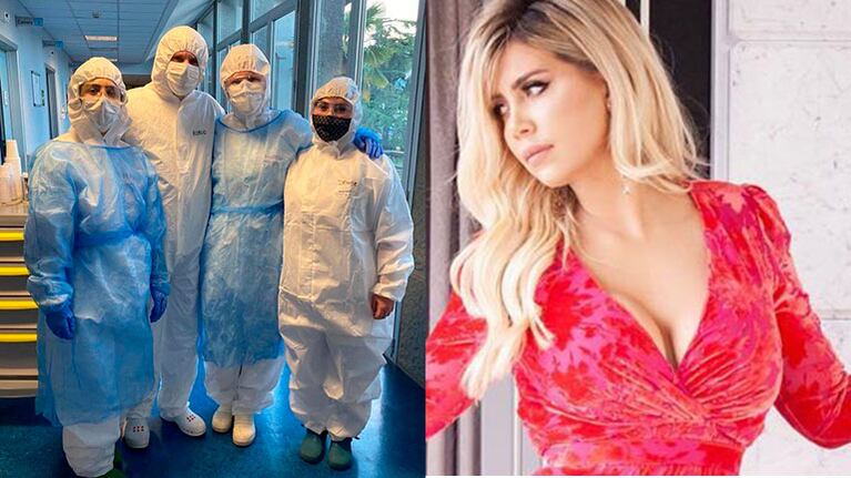 El gran gesto de Wanda Nara al conmoverse por un mensaje sobre una enfermera italiana fan de Mauro Icardi