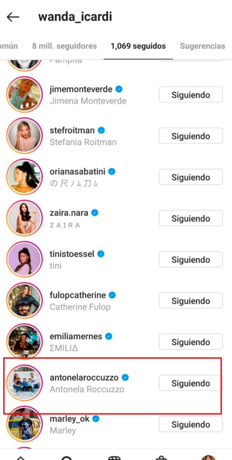 El guiño buena onda de Wanda Nara con Antonela Roccuzzo tras la llegada de Lionel Messi al PSG: la empezó a seguir en Instagram