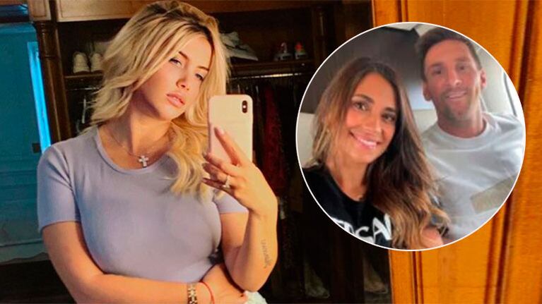 El guiño buena onda de Wanda Nara con Antonela Roccuzzo tras la llegada de Messi al PSG, equipo en el que juega Icardi