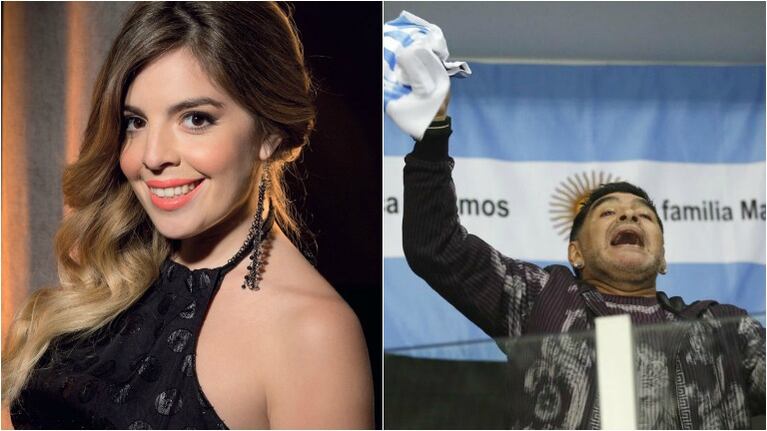 El guiño de Dalma Maradona a Diego a la distancia. Foto: Web
