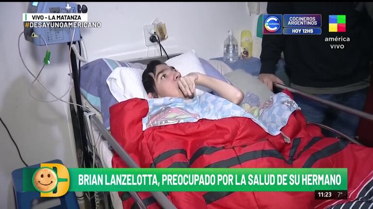 El hermano de Brian Lanzelotta, Carlitos (Foto: captura de Instagram).
