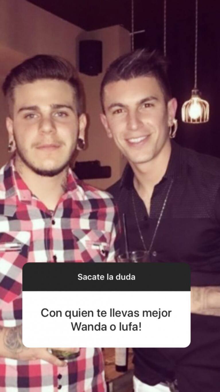 El hermano menor de Mauro Icardi bancó a Ivana y apuntó contra Wanda Nara a pura ironía en Instagram Stories