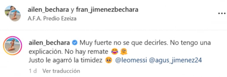 El hijo de Ailén Bechara no quiso una foto con Messi: la reacción del capitán de la Selección Argentina