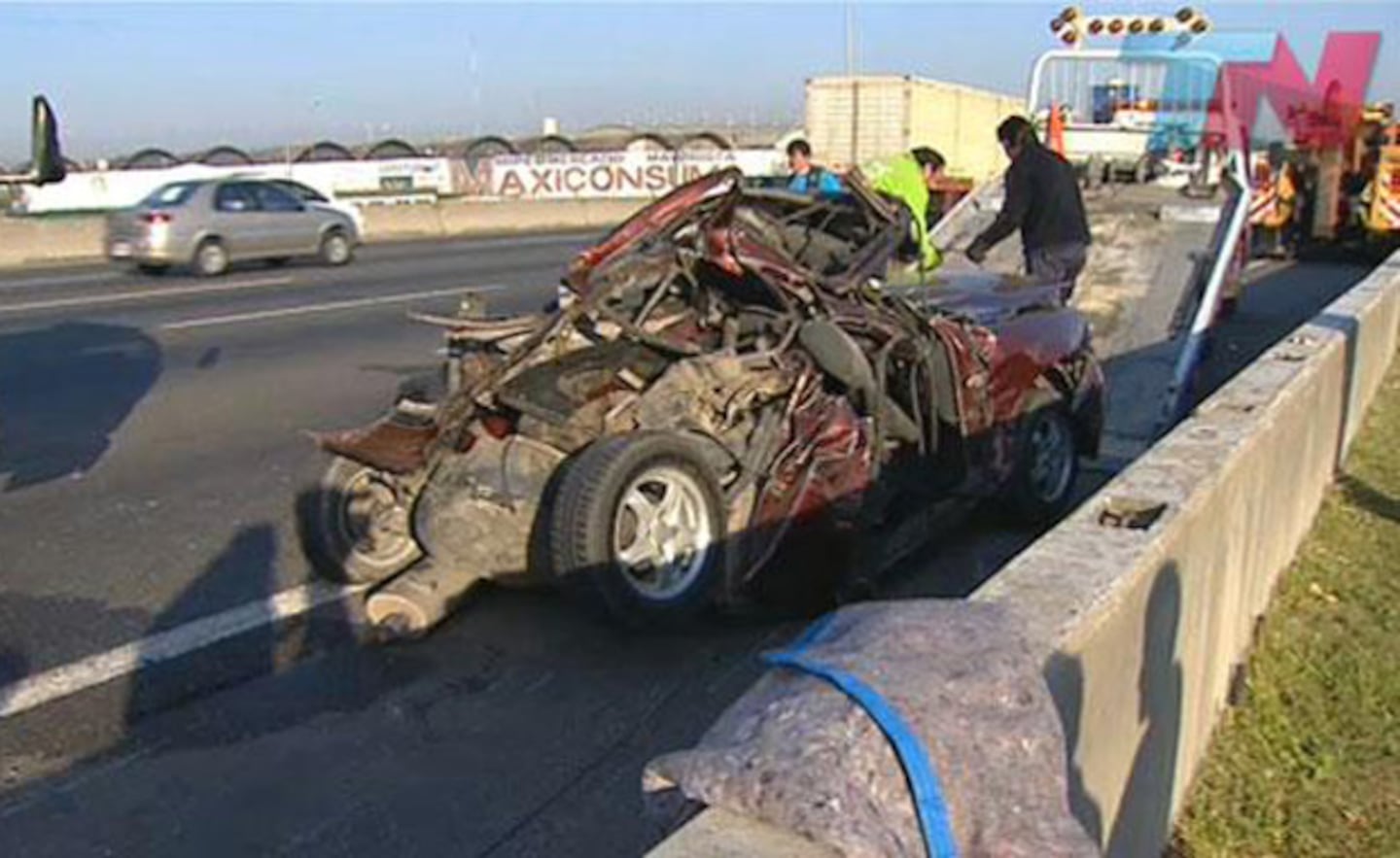 El hijo de Bárbara Durand, involucrado en un accidente fatal con tres muertos (Foto: TN.com.ar)