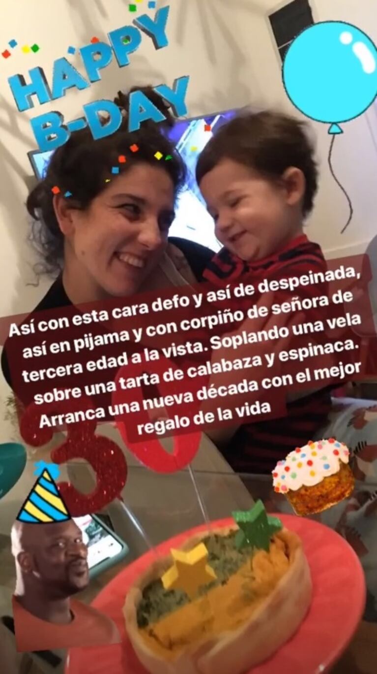 El hijo de Juana Repetto le cantó el "feliz cumpleaños" a su mamá... ¡y enterneció a todos!