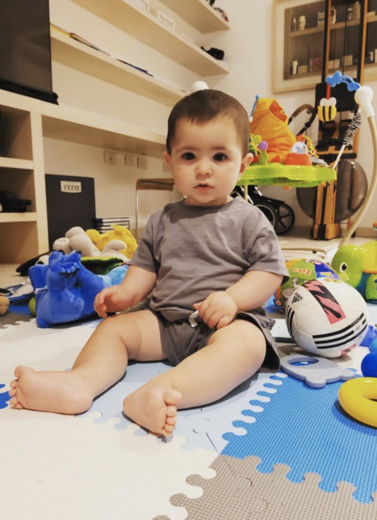 El hijo de Sofía Sarkany cumplió ocho meses y su abuela compartió sus fotos más lindas: "Amor infinito"