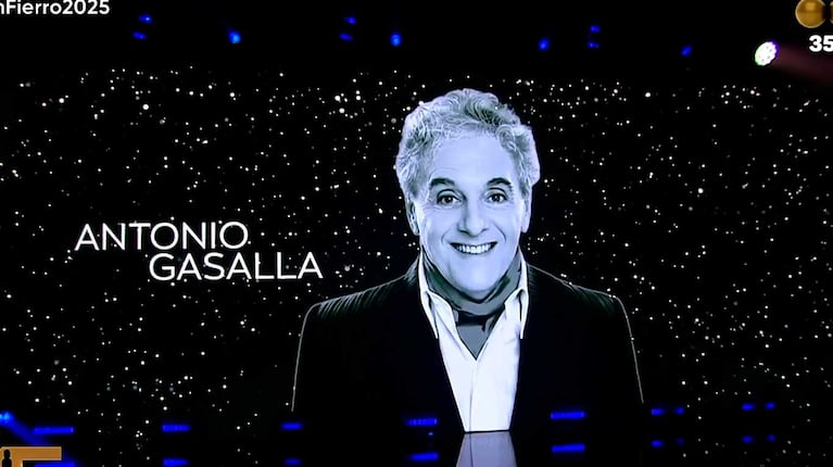 El homenaje a Antonio Gasalla en los Martín Fierro (Foto: captura Telefe)