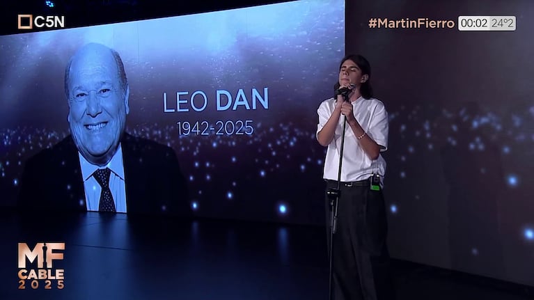 El homenaje a los que no están en el Martín Fierro de Cable 2025 (Foto: captura de C5N).