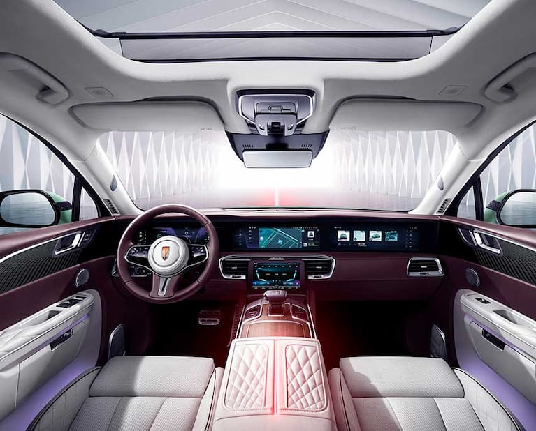 El Hongqi E-HS9 que le regaló Mauro Icardi a la China Suárez (Foto: captura de hongqi-auto.com)