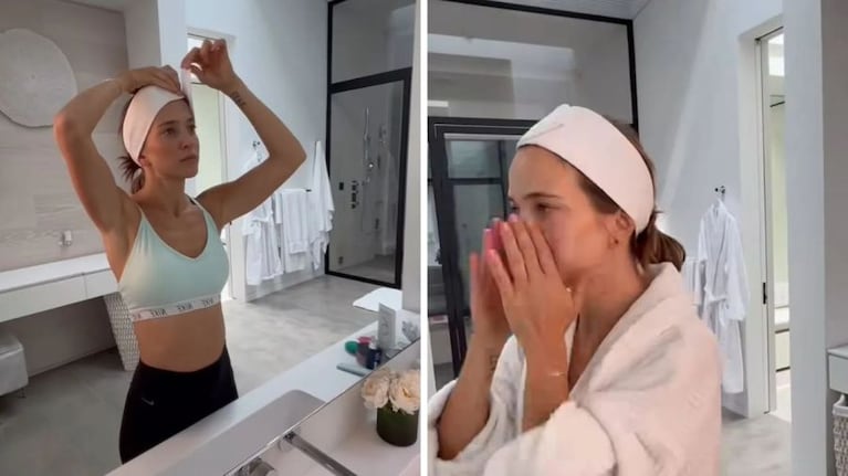 El impactante baño principal de la casa de Luisana Lopilato en Vancouver.