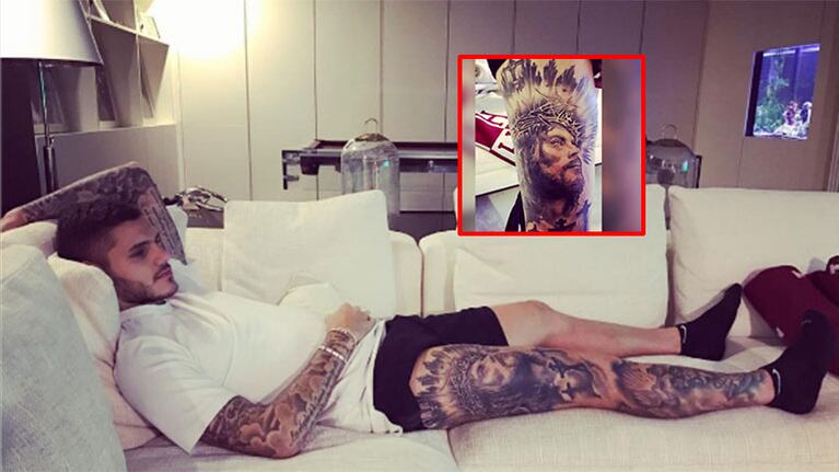 El impactante nuevo tattoo de Mauro Icardi. Foto: Instagram.