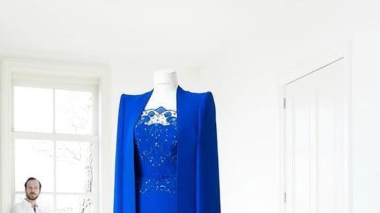El impactante vestido azul que lució Máxima Zorreguieta (Foto:Web).