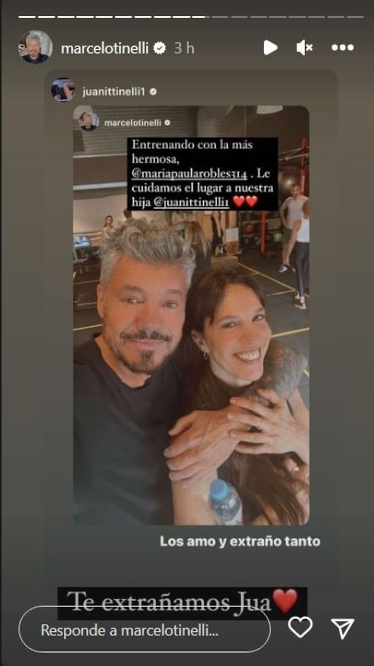 El impensado acercamiento de Marcelo Tinelli y Paula Robles: la foto que fue furor 