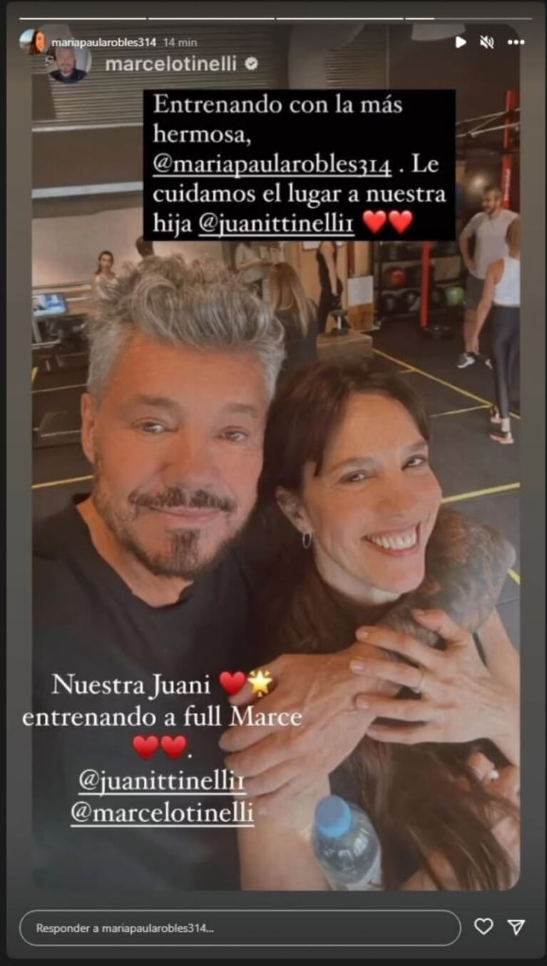 El impensado acercamiento de Marcelo Tinelli y Paula Robles: la foto que fue furor 