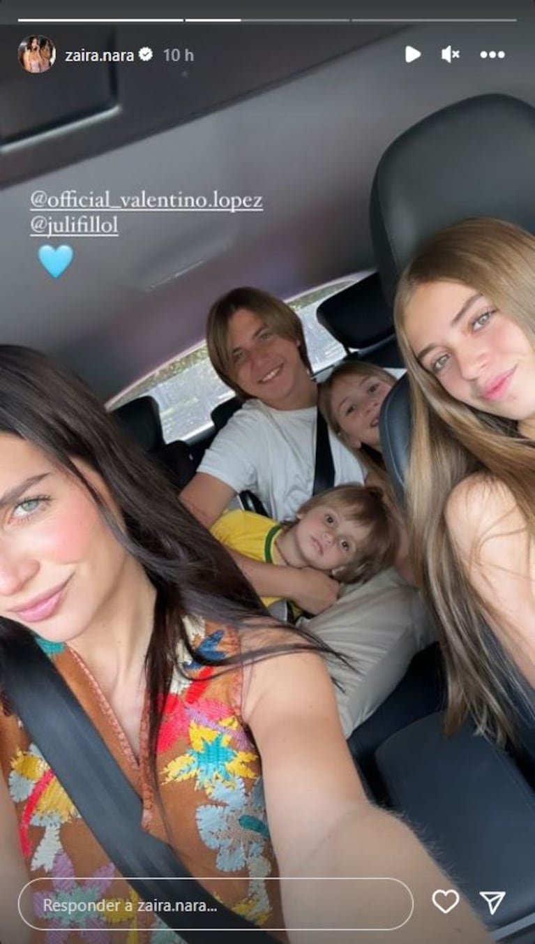 El impresionante parecido de la novia del hijo de Wanda Nara con Zaira: las fotos de Julieta Fillol