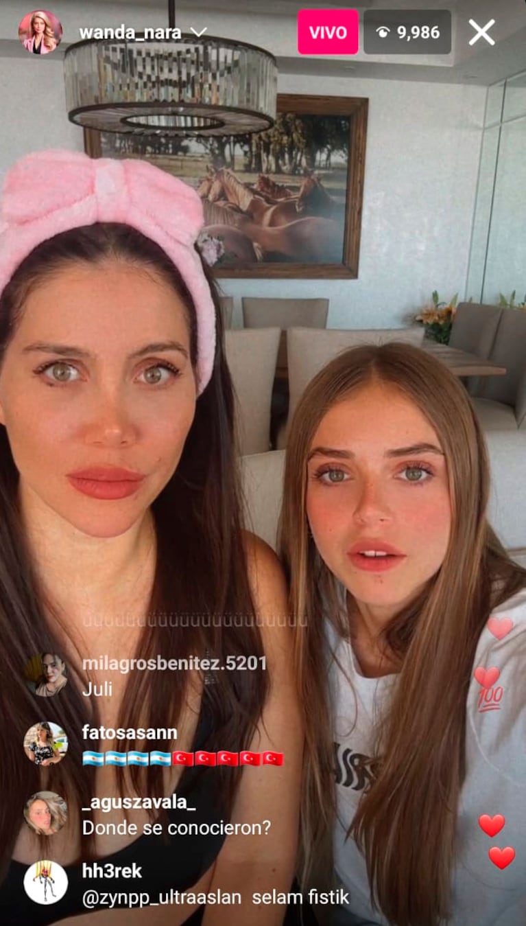 El impresionante parecido de la novia del hijo de Wanda Nara con Zaira: las fotos de Julieta Fillol