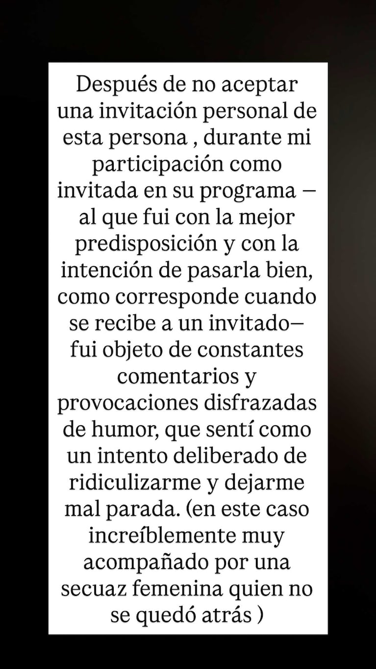 El incendiario posteo de Chloe Bello contra un periodista (Foto: Instagram @bellochloe)