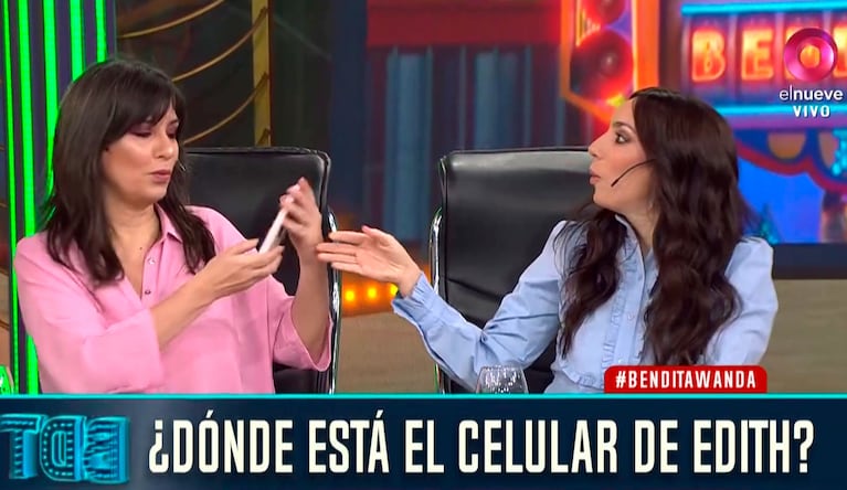 El incómodo momento de Edith Hermida en vivo tras acusar que le robaron el celular en Bendita