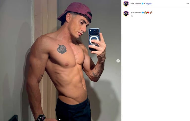 El increíble cambio físico de Alan Simone de Gran Hermano: así luce hoy el ex Gran Hermano | Créditos: Instagram @alan.simone
