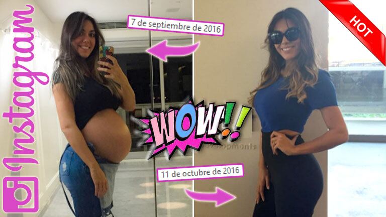 El increíble lomazo de Floppy Tesouro, a un mes de dar a luz. (Foto: Instagram)