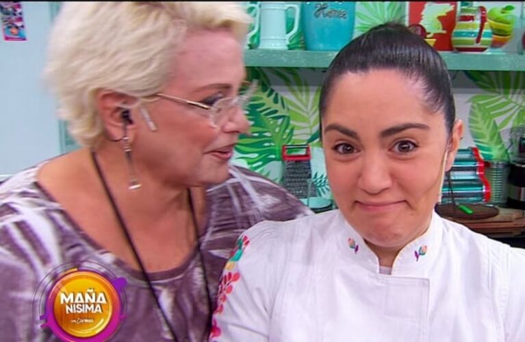 El inesperado percance de la pastelera Samanta Casais y la reacción de Carmen Barbieri: "¡Socorro!"
