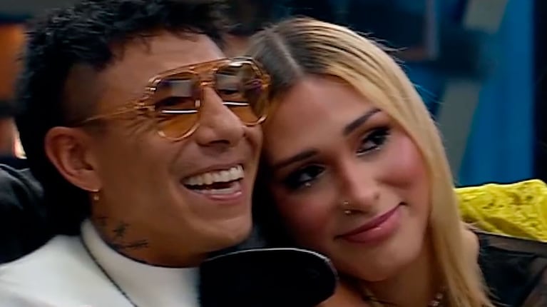 El íntimo susurro al oído de Brian Sarmiento a Danelik antes de irse de Gran Hermano (captura de Telefe)