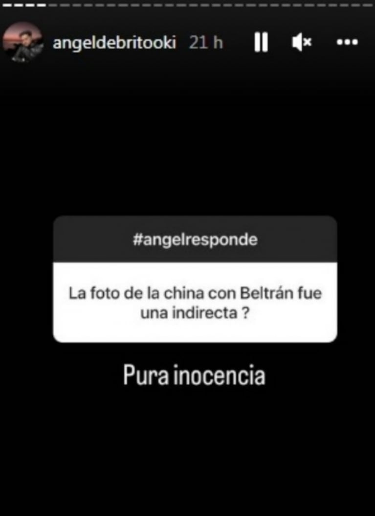 El irónico comentario de Ángel de Brito por la foto de China Suárez con Beltrán Vicuña