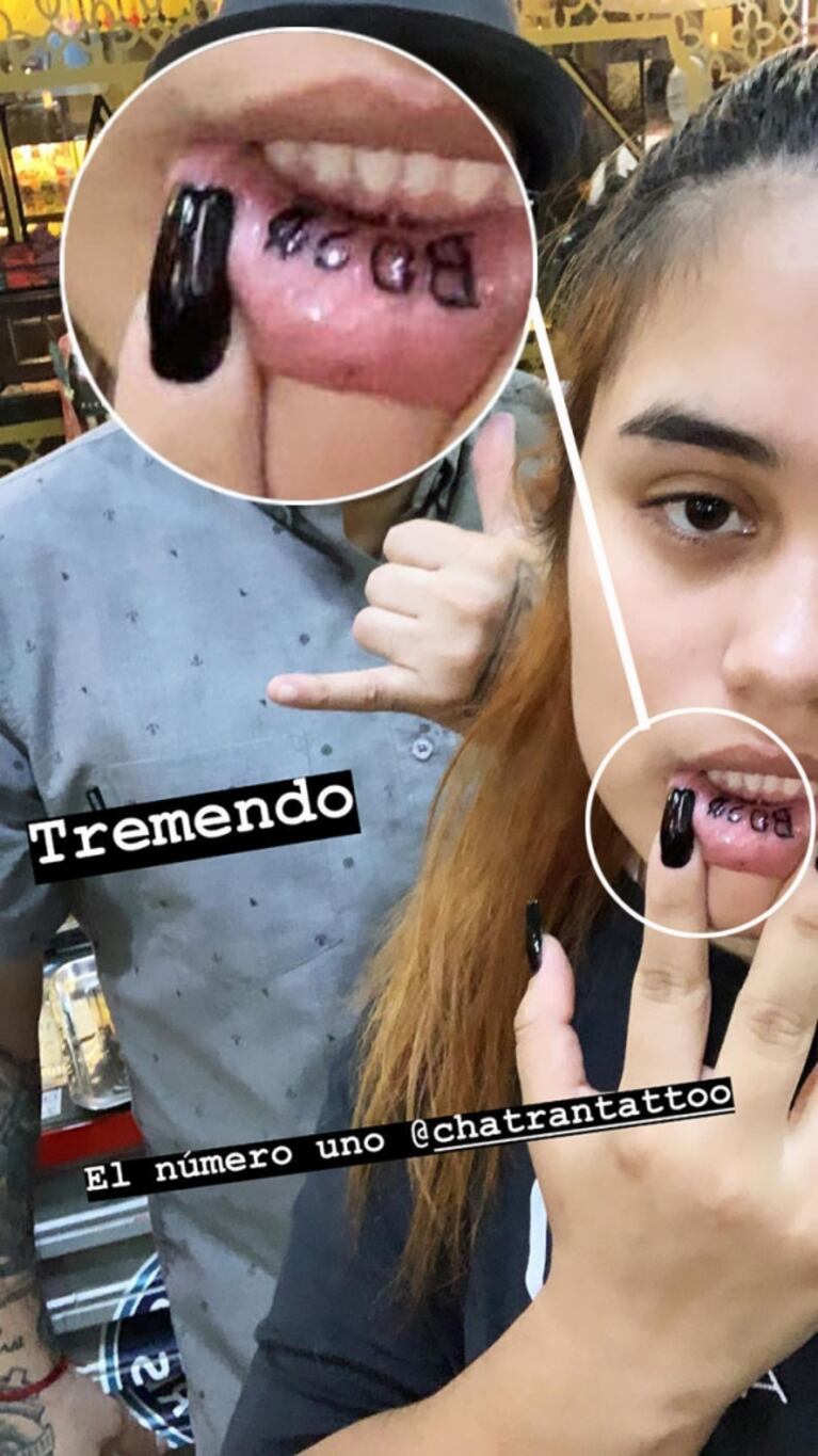 El jugado ¡y muy original! tatuaje de Rocío, la hija menor de Jorge Rial