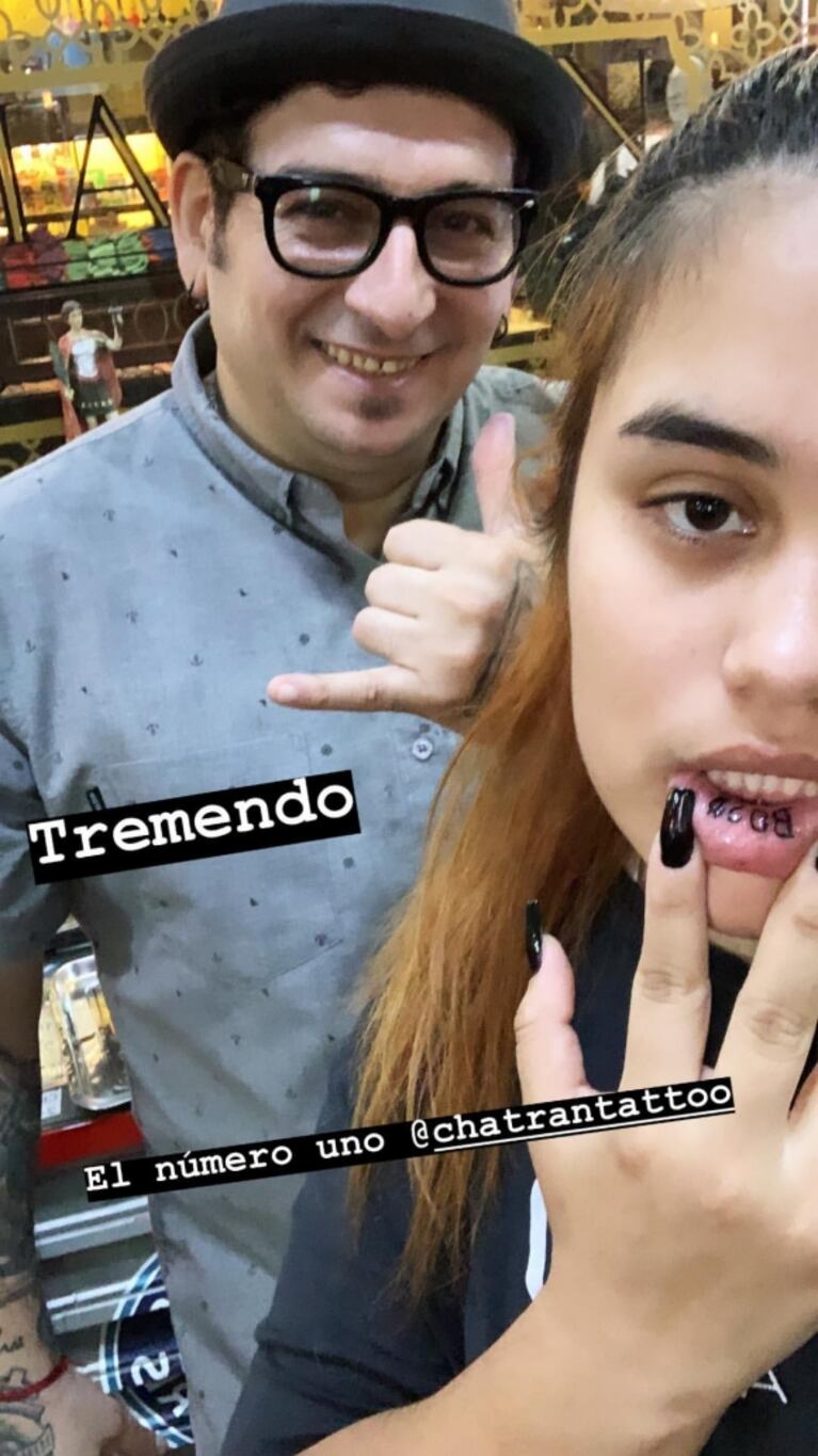 El jugado ¡y muy original! tatuaje de Rocío, la hija menor de Jorge Rial
