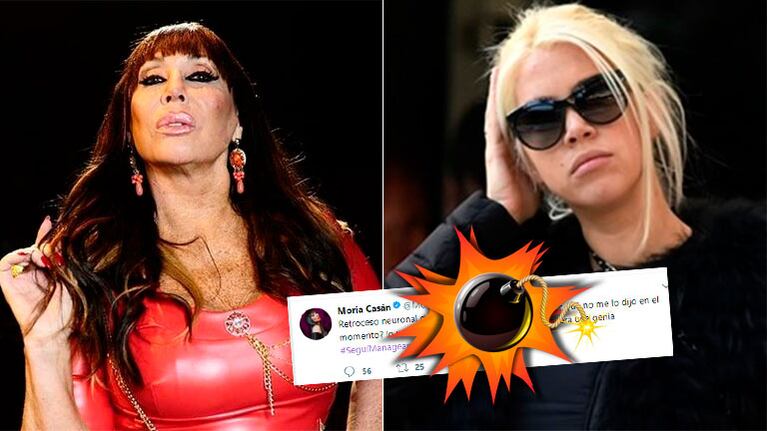 El lapidario tweet de Moria Casán contra Wanda Nara