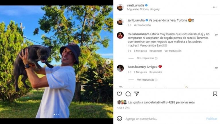 El llamativo comentario de Cande Tinelli a Santiago Urrutia que confirmaría su romance: "Sos una belleza"