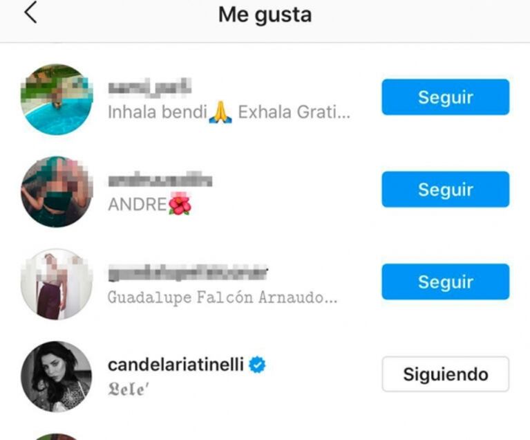 El llamativo comentario del exnovio de Cande Tinelli en una foto sexy de la it girl: "El mismísimo fuego"