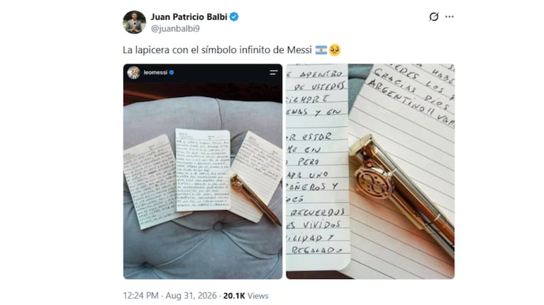 El llamativo detalle en la despedida de Lionel Messi que desató todo tipo de teorías: ¿qué significa?. CRÉDITO: Instagram