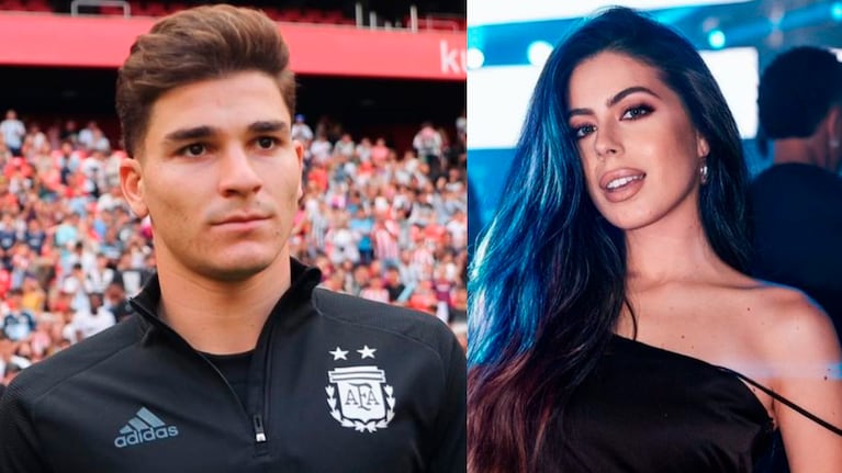El llamativo gesto de Julián Álvarez con Sara Duque, su profesora de inglés, que despertó rumores de pelea.