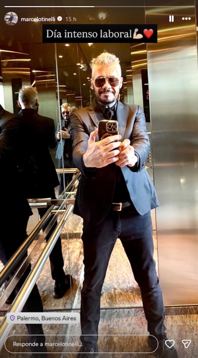 El llamativo posteo de Marcelo Tinelli en medio de su crisis financiera : “Día intenso” | Créditos: Instagram @marcelotinelli