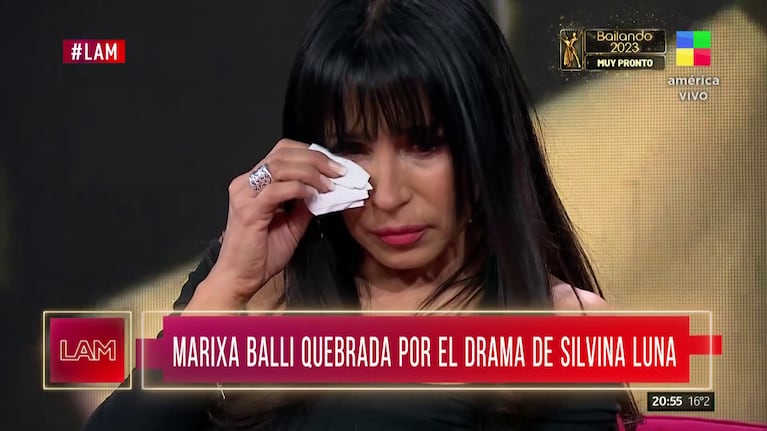 El llanto de Marixa Balli luego de que empeorara la salud de Silvina Luna: “Me da mucha pena”