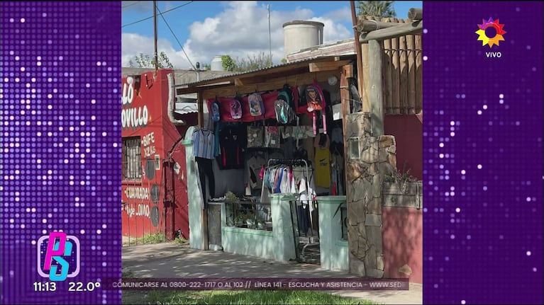 El local de al lado de la casa de la mamá de Yanina Screpante.