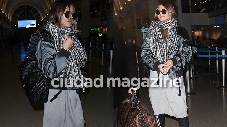 El look anti glam de Heidi Klum al llegar al aeropuerto de Los Angeles