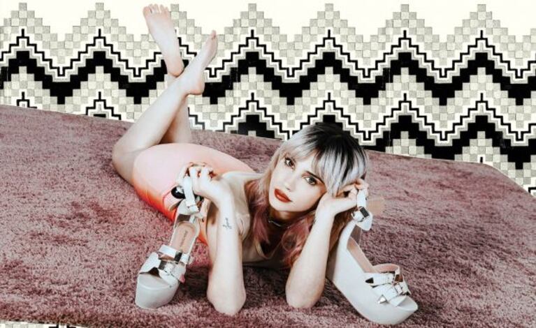 El look de Celeste Cid, en septiembre pasado (Foto: gentileza Pepe Cantero).