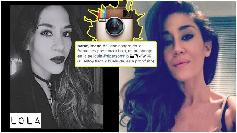 El look de Jimena Barón para su nueva película (Fotos: Instagram)