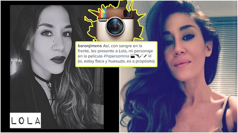 El look de Jimena Barón para su nueva película (Fotos: Instagram)