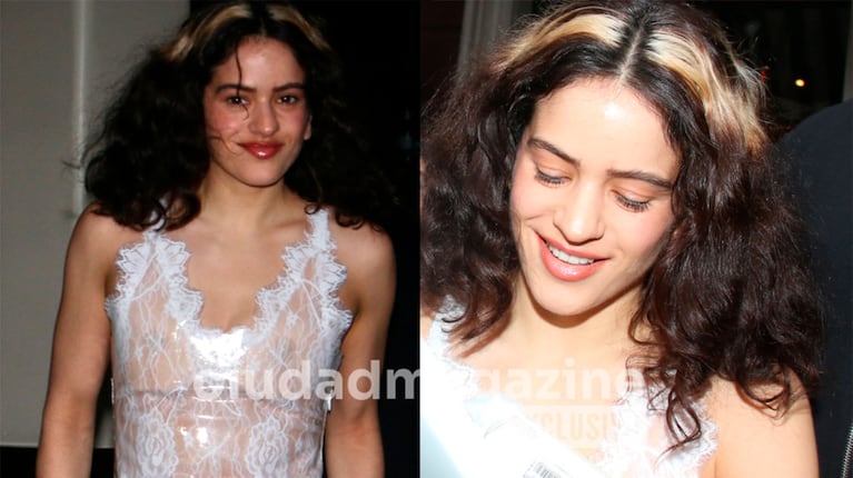 El look de Rosalía para su salida por Buenos Aires, Argentina, en medio de sus shows en el Movistar Arena (Fotos: Movilpress).
