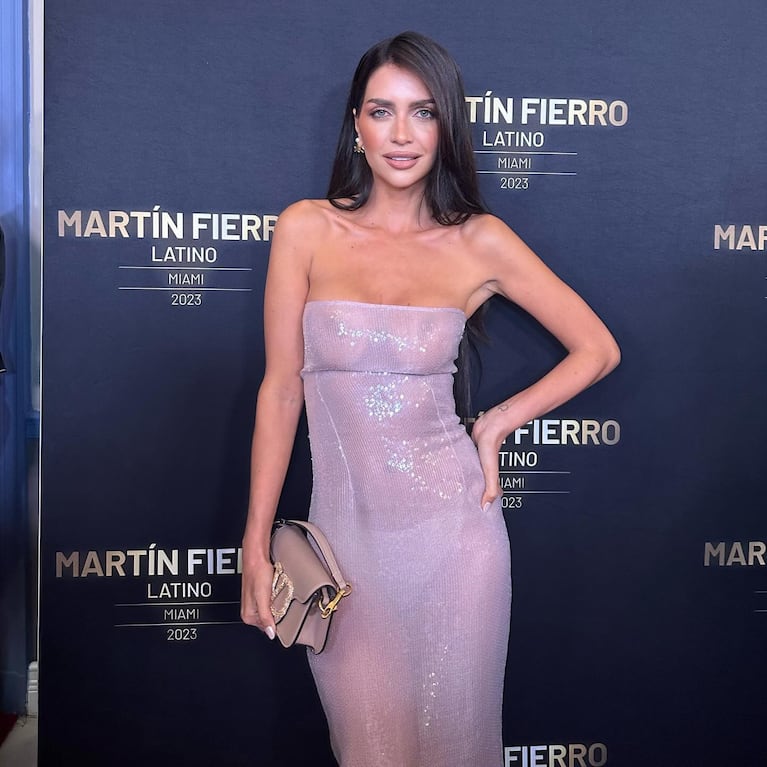 El look de Zaira en el Martín Fierro Latino.