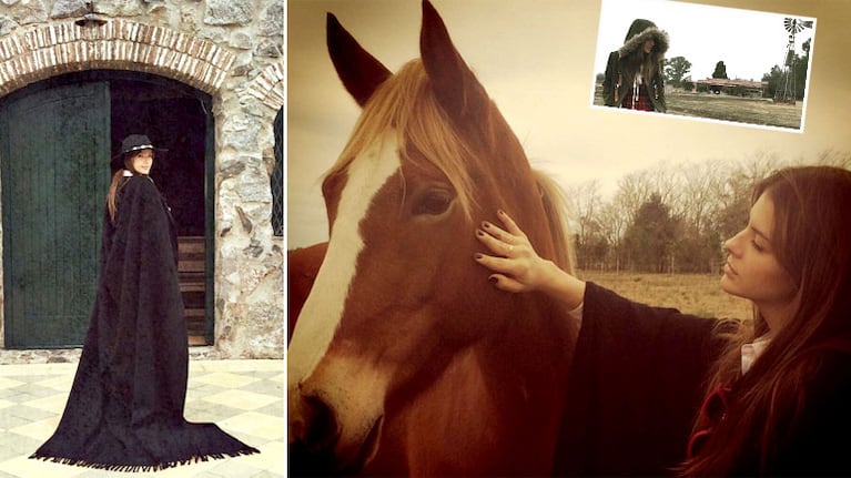 El look "gaucha chic" de China Suárez en una antigua estancia colonial. (Foto: Instagram)